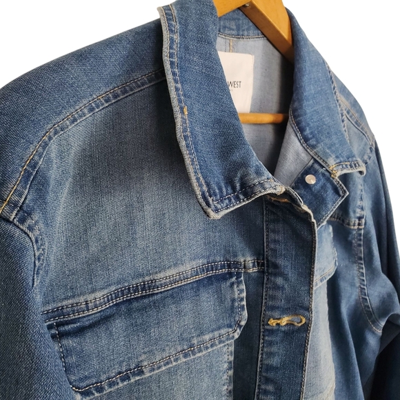 Nine West Blue Denim Jacket. LG - Picture 2 of 11